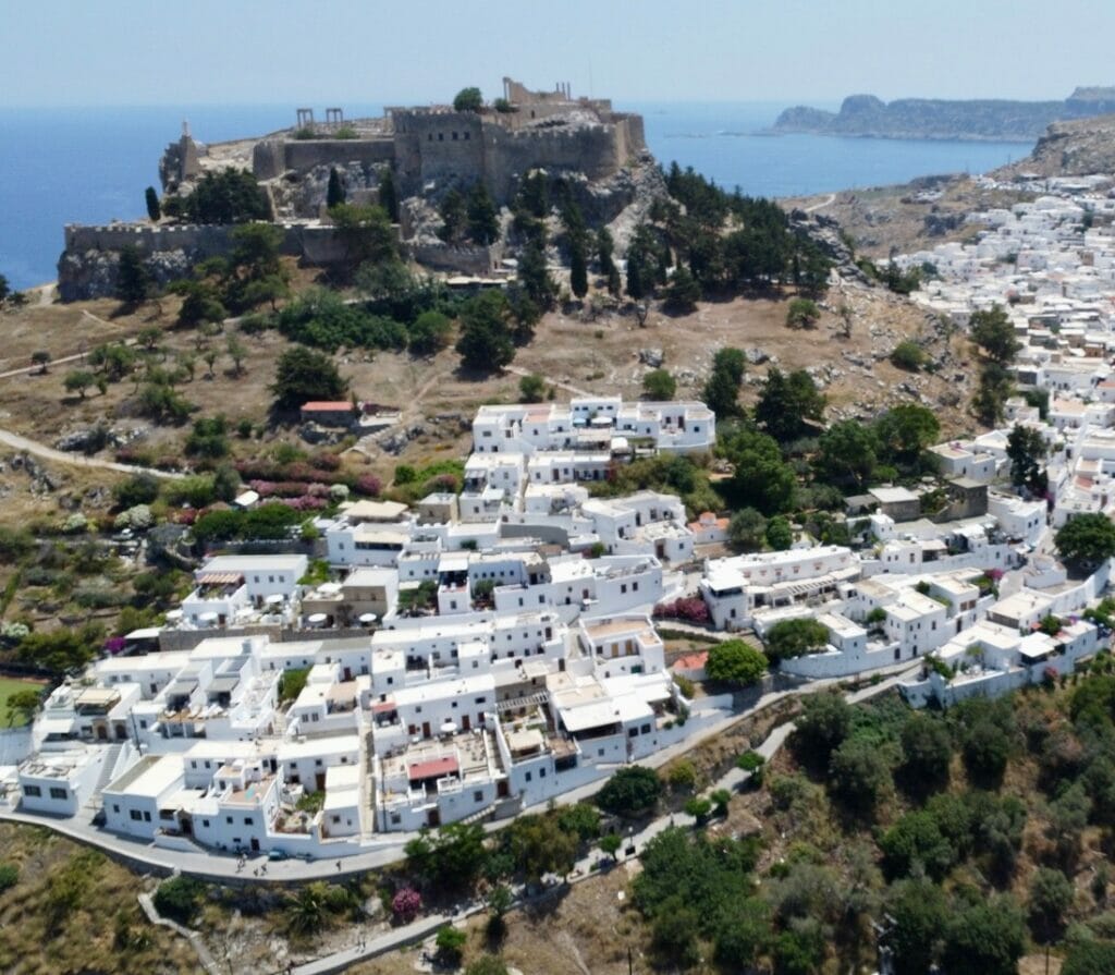 The town of Lindos, Greece, Rhodes