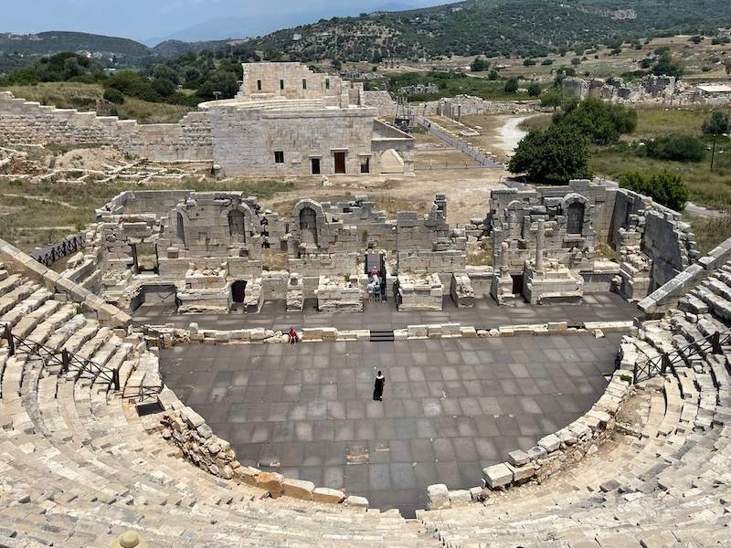 The view from the Theatre of the Ancient City of Patara, Turkey