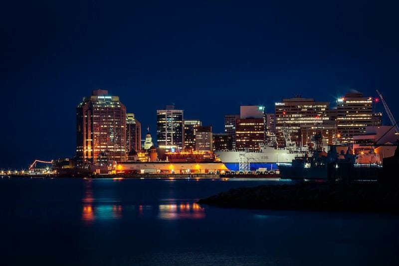 Halifax Skyline at Night, Nova Scotia, Canada