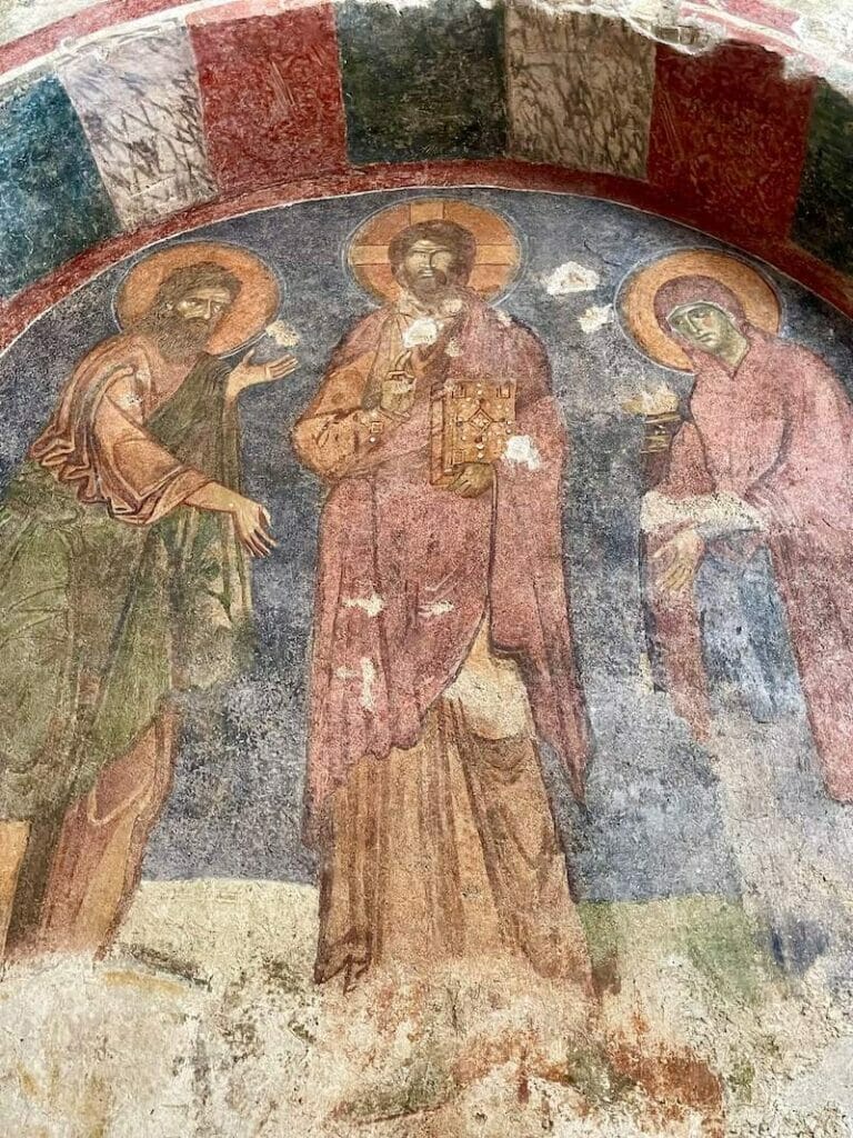 Frescoes inside Saint Nicholas Church, Demre, Turkey