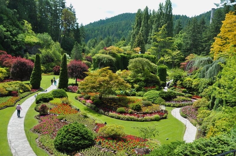 The awesome Sunken Gardens at Butchart Gardens