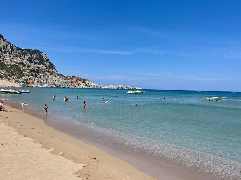 Tisambika Beach, Rhodes, Greece