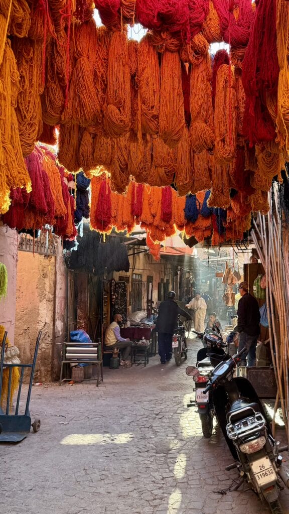 Souk des Teinturiers, Marrakech, Morocco